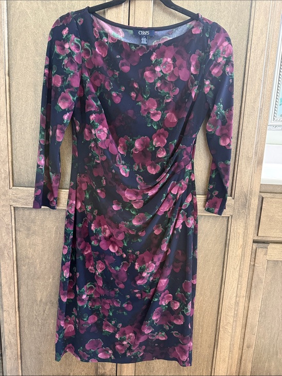 Chaps Dresses & Skirts - Chaps (Ralph Lauren) 3/4 sleeve ruched sheath dress.